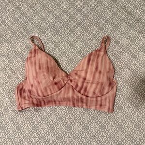Shade & Shore Pink Tie-Dye Bralette